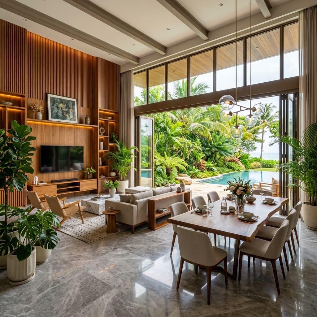Modern Tropical interior style