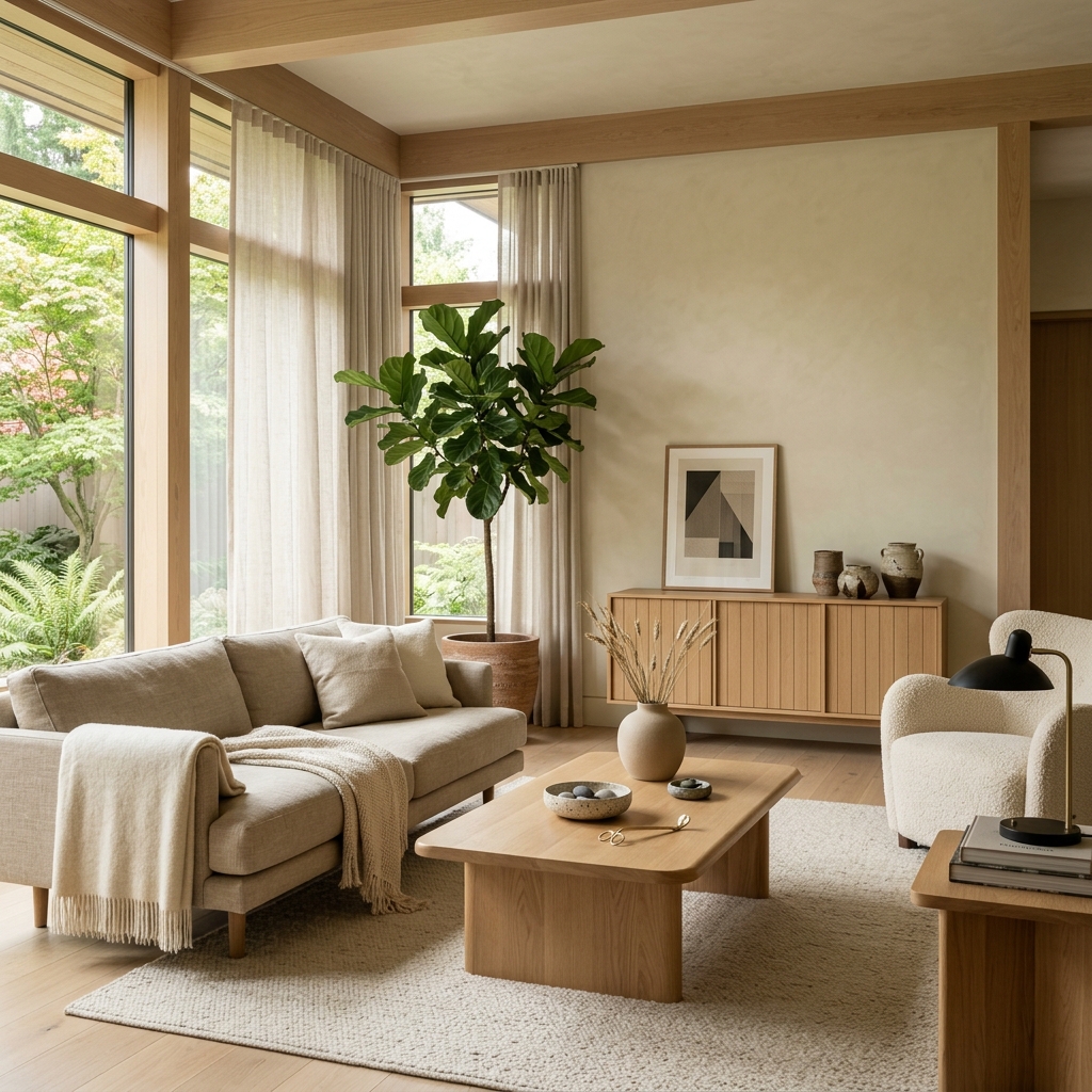 Japandi interior style